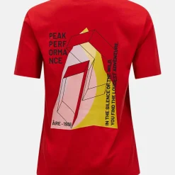 Peak Performance Women's Explore Graphic Tee Red Pompeian