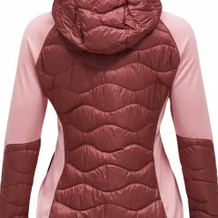 Peak Performance Women's Helium Down Hybrid Hood Wild Rouge