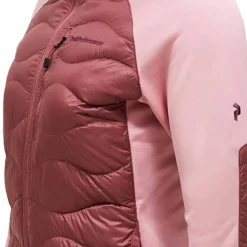 Peak Performance Women's Helium Down Hybrid Hood Wild Rouge