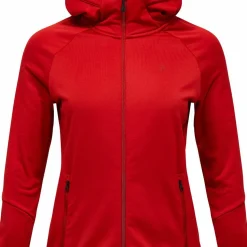 Peak Performance Women's Rider Essentials Zip Hood Red Pompeian