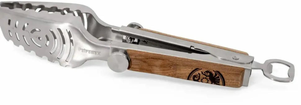 Petromax Barbecue Tongs Telescopic Stainless Steel/Wood
