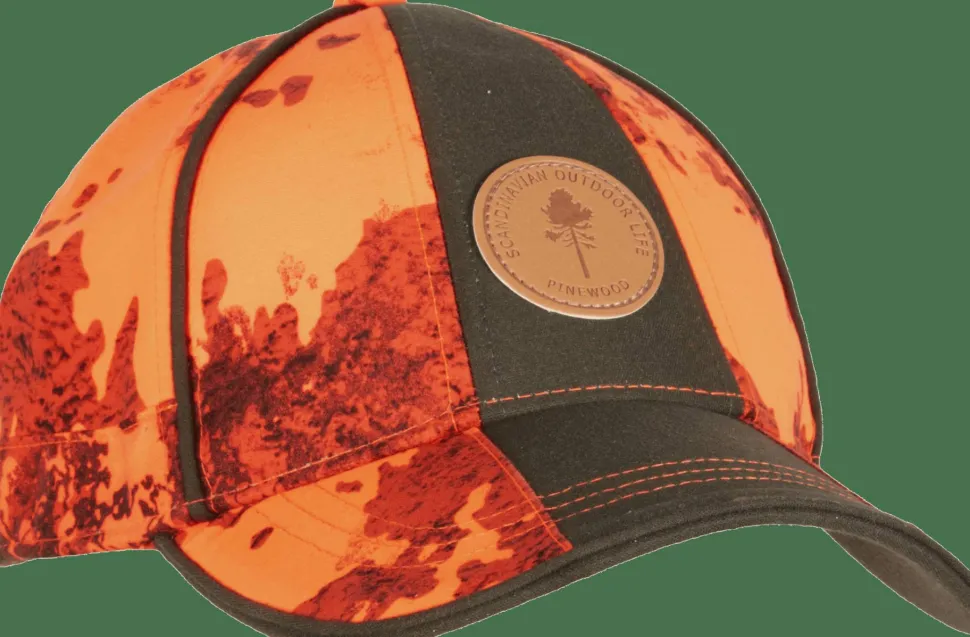 Pinewood Furudal Hunters Waterproof Cap Strata Blaze/Moss Green