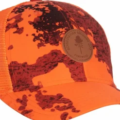 Pinewood Hunters Mesh Cap Strata Blaze/Moss Green