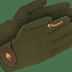 Pinewood Hunters Stretch Extreme Glove Mossgreen/Dark Brown