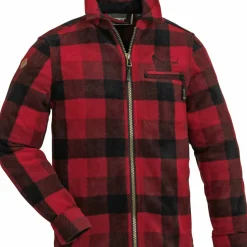 Pinewood Kids' Canada Fleece Shirt Red/Black