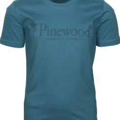Pinewood Kids' Outdoor Life T-Shirt Azur Blue