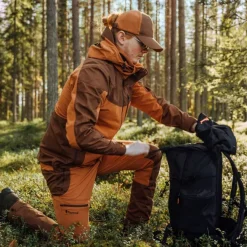 Pinewood Men's Finnveden Hybrid Extreme Trousers Fudge/Nougat