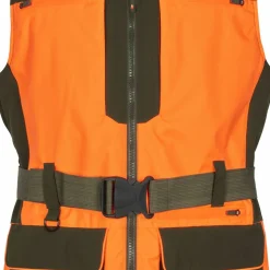 Pinewood Men's Furudal Dog Handler Vest Orange/Moss Green