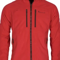 Pinewood Men's Furudal Reversible Fleece Jacket Hunting Brown/Red
