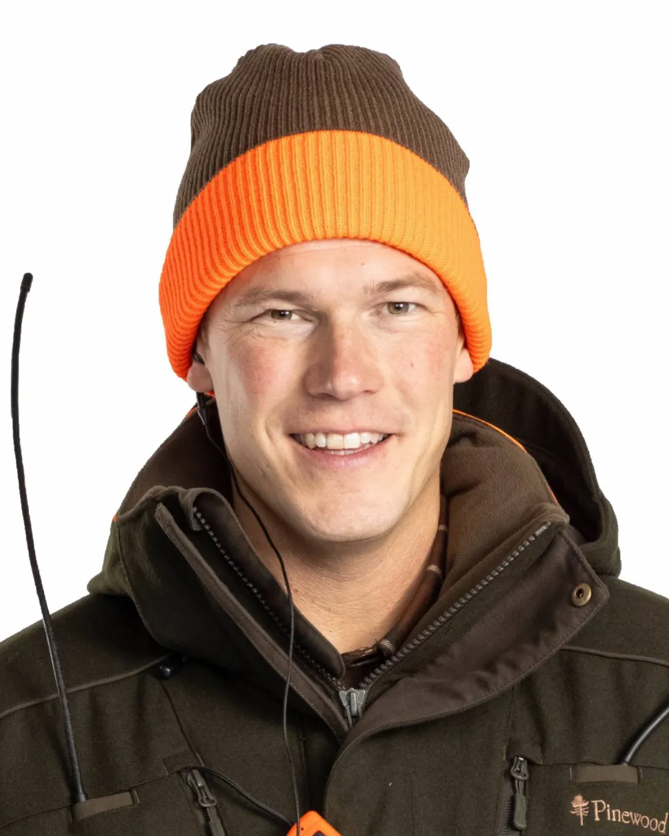 Pinewood Men's Småland Reversible Hunters Hat Mossgreen/Orange