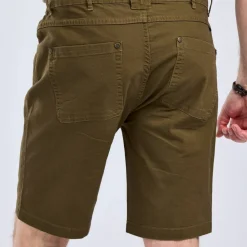 Pinewood Men's Värnamo Vintage Canvas Shorts Olive Brown