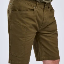 Pinewood Men's Värnamo Vintage Canvas Shorts Olive Brown