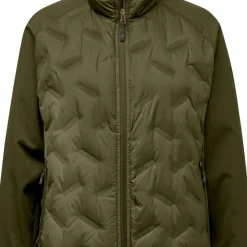 Pinewood Women's Abisko Insulation Hybrid Jacket Olive Green