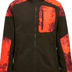 Pinewood Women's Småland Hunters Camou Fleece Jacket H.Brown/Strata Blaze