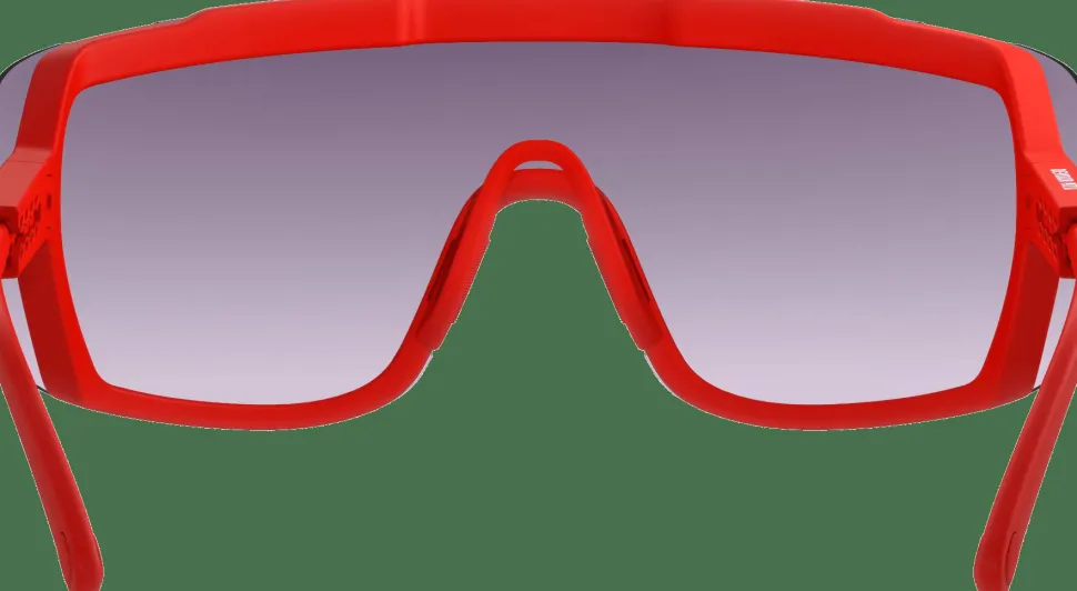 POC Devour Mid Bike Sunglasses Prismane Red/Clarity Road/Partly Sunny Gold