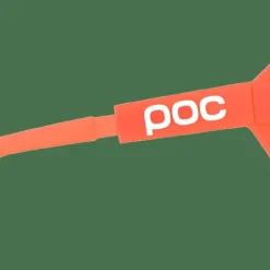 POC Devour Mid Bike Sunglasses Fluo. Orange Translucent/Clarity Road/Partly Sunny Gold