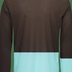POC Men's Motion Air Long Sleeve MTB Jersey Bronzite Brown/Lazurite Blue