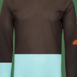 POC Men's Motion Air Long Sleeve MTB Jersey Bronzite Brown/Lazurite Blue