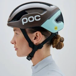 POC Omne Air Mips Cycling Helmet Bronzite Brown Matt/Lazurite Blue Matt