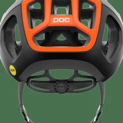 POC Ventral Air Mips Cycling Helmet Uranium Black Matt/Fluorescent Orange Matt