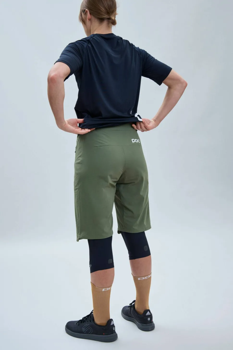 POC Women's Essential Enduro Shorts Epidote Green