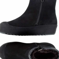 Pomar Women's Kallio GORE-TEX Ankle Boot Black Suede(fur L) Curling