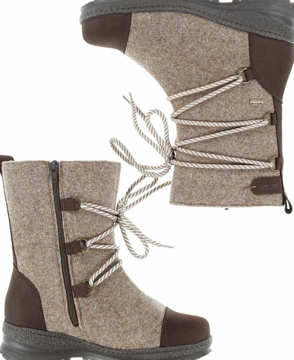 Pomar Women's Koli XW GORE-TEX® Felt Boots Sand/Brown