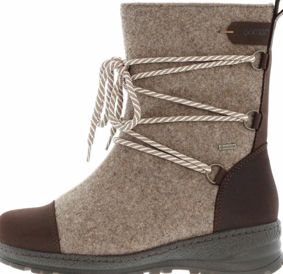 Pomar Women's Koli XW GORE-TEX® Felt Boots Sand/Brown