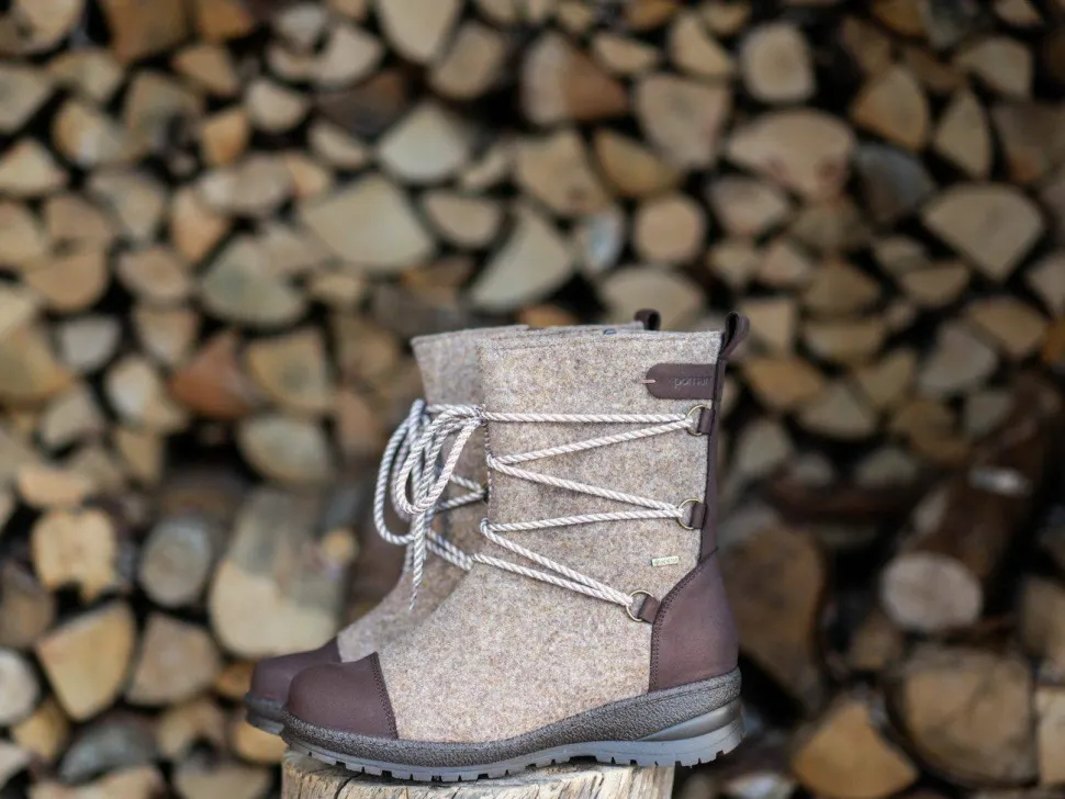 Pomar Women's Koli XW GORE-TEX® Felt Boots Sand/Brown