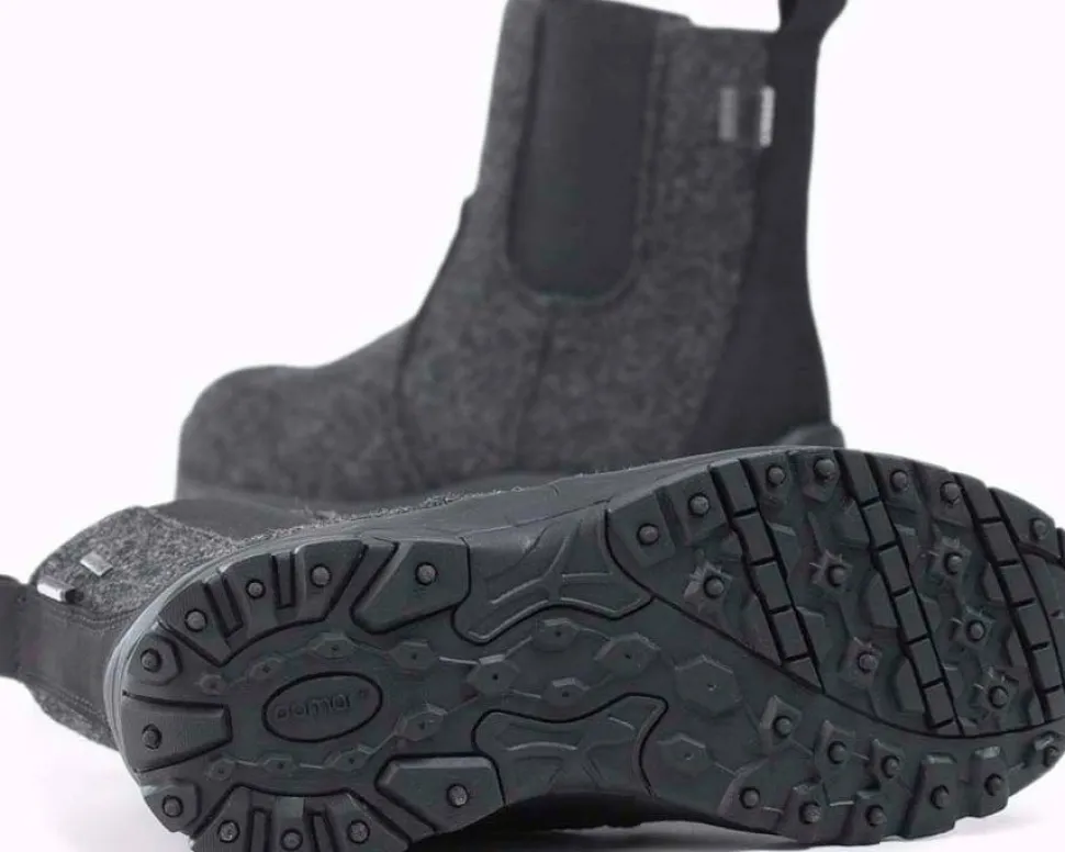 Pomar Women's Metso GORE-TEX Winter Spike Boot Granit felt/Black waxy