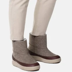 Pomar Women's Niva GORE-TEX Ankle Boot Sand Felt/vivian Brown/fur