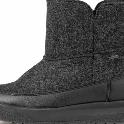 Pomar Women's Niva GORE-TEX Ankle Boot Granit Felt/vivian Black/fur