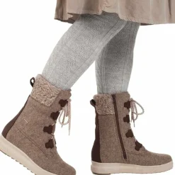 Pomar Women's Reki Gore-Tex Felt Boot Sand Felt/Bark Waxy Leather