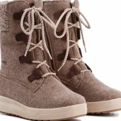 Pomar Women's Reki Gore-Tex Felt Boot Sand Felt/Bark Waxy Leather