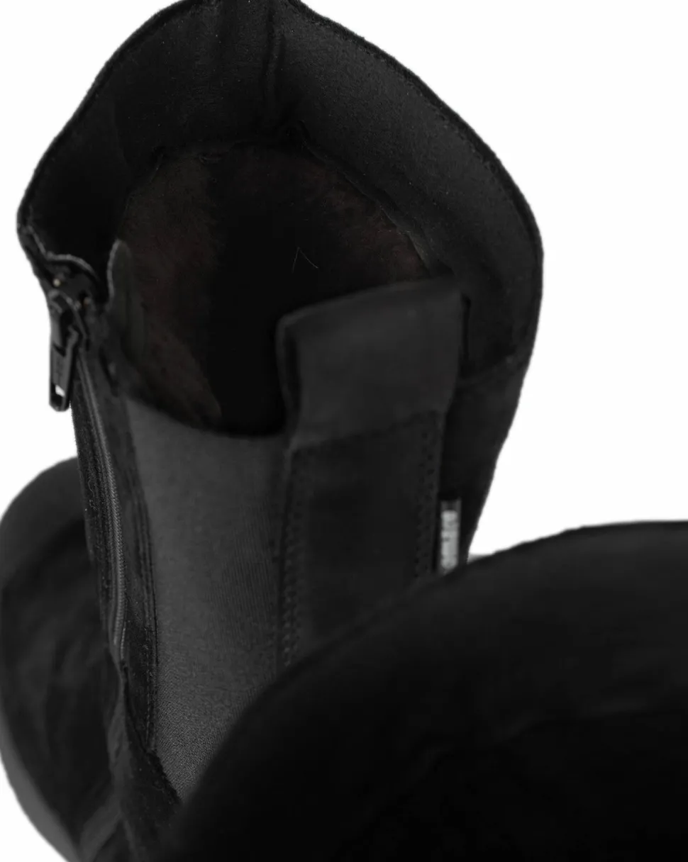 Pomar Women's Utu Gore-Tex Winter Boot Black Suede/waxy (fur L) Curling
