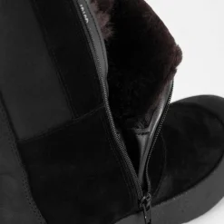 Pomar Women's Utu Gore-Tex Winter Boot Black Suede/waxy (fur L) Curling
