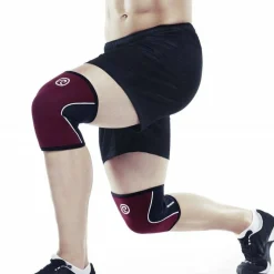 Rehband Rx Knee-Sleeve 5mm Black/Burgundy
