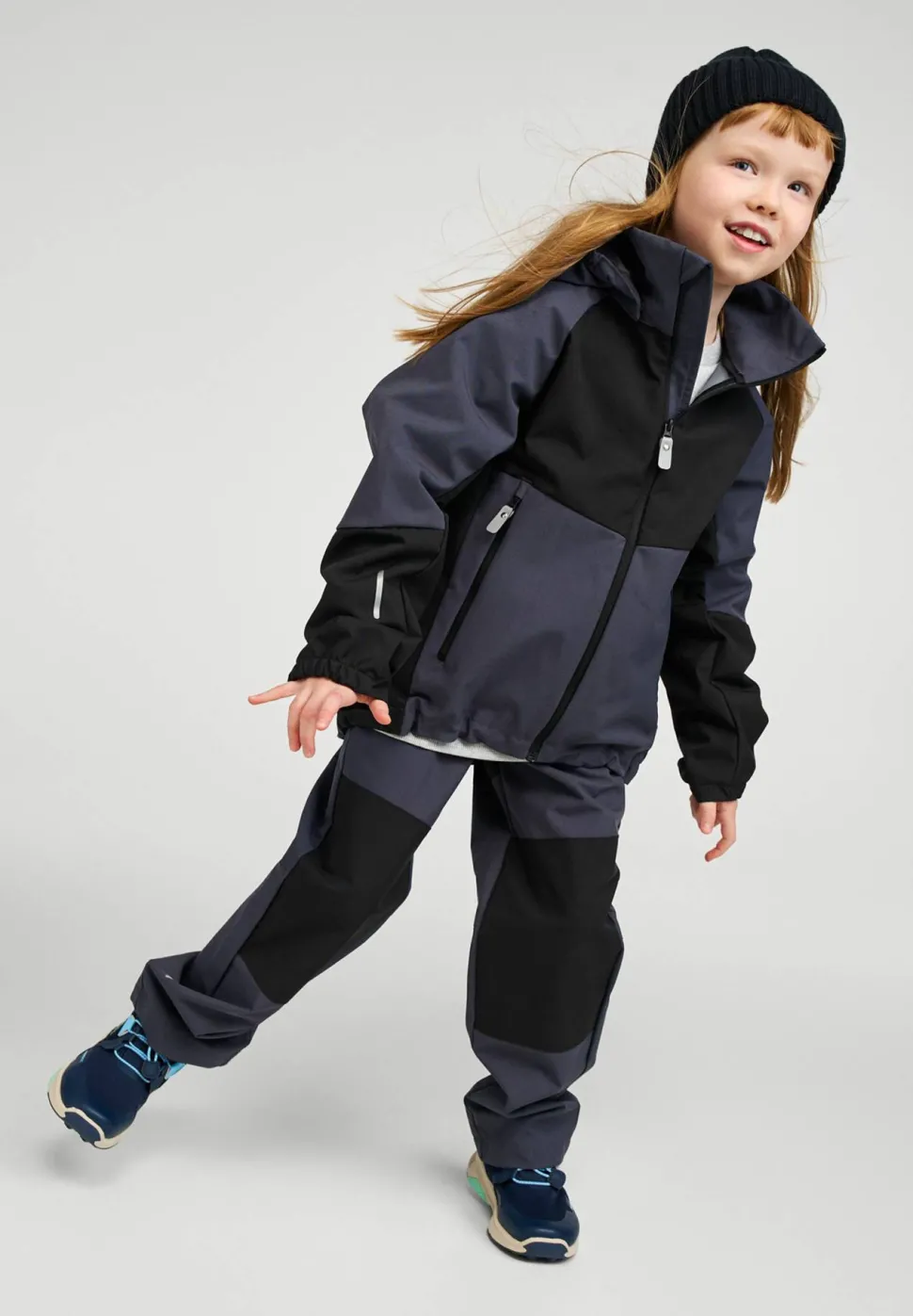 Reima Kids' Softshell Pants Valmis Soft Black