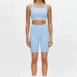 Röhnisch Women's Flattering High Waist Bike Tights Chambray Blue