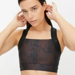 Röhnisch Women's Kay Printed Sports Bra Brown Snake