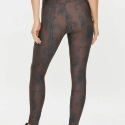 Röhnisch Women's Printed High Waist Tights Brown Snake
