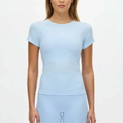 Röhnisch Women's Seamless Flex Tee Chambray Blue