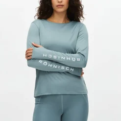 Röhnisch Women's Team Logo Long Sleeve Stormy Sea