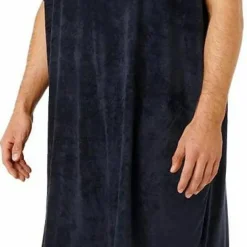 Rip Curl Classic Surf Hooded Towel Poncho Black/Off White