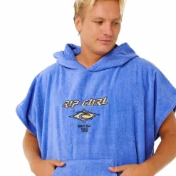 Rip Curl Men's Logo Hooded Towel Blue Haze