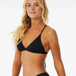 Rip Curl Women's Classic Surf Crossback Triangle Bikini Top Black