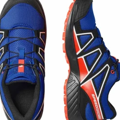 Salomon Junior's Speedcross Surf The Web/Fiery Red/Black