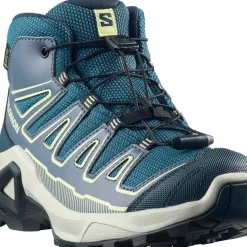 Salomon Junior's X Ultra Mid GORE-TEX Grisaille/Spellbound/Butterfly