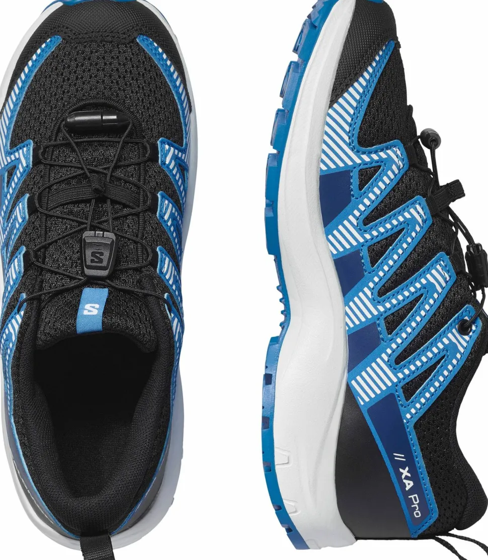 Salomon Kids' XA Pro V8 Black/white/french Blue