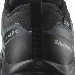 Salomon Kids' XA Pro V8 Waterproof Black/turbulence/quarry